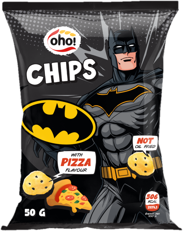 Oho Pizza chips Batman