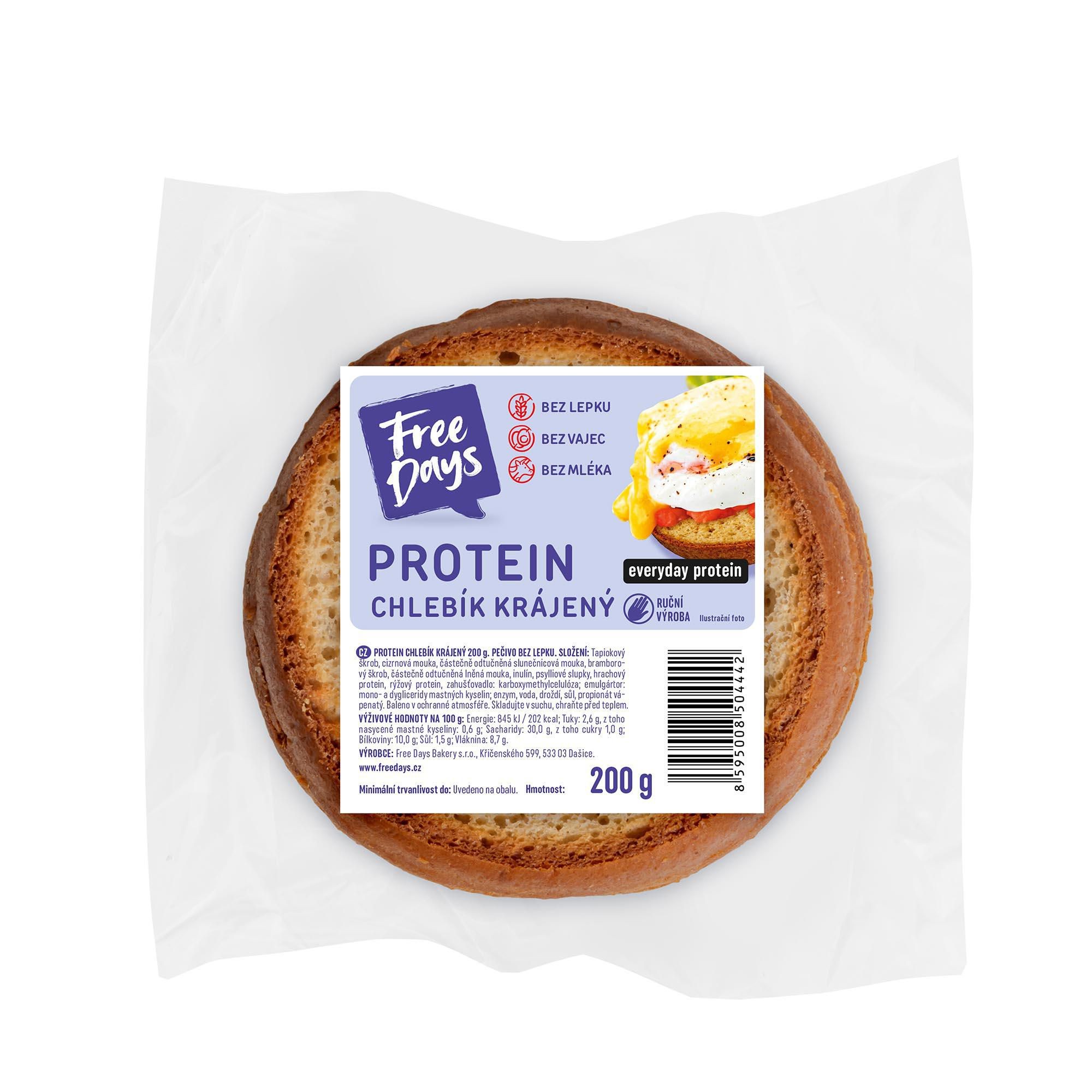 FreeDays Protein chlebík krájený 200g