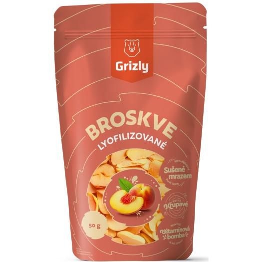 Grizly Broskve lyofilizované 50 g
