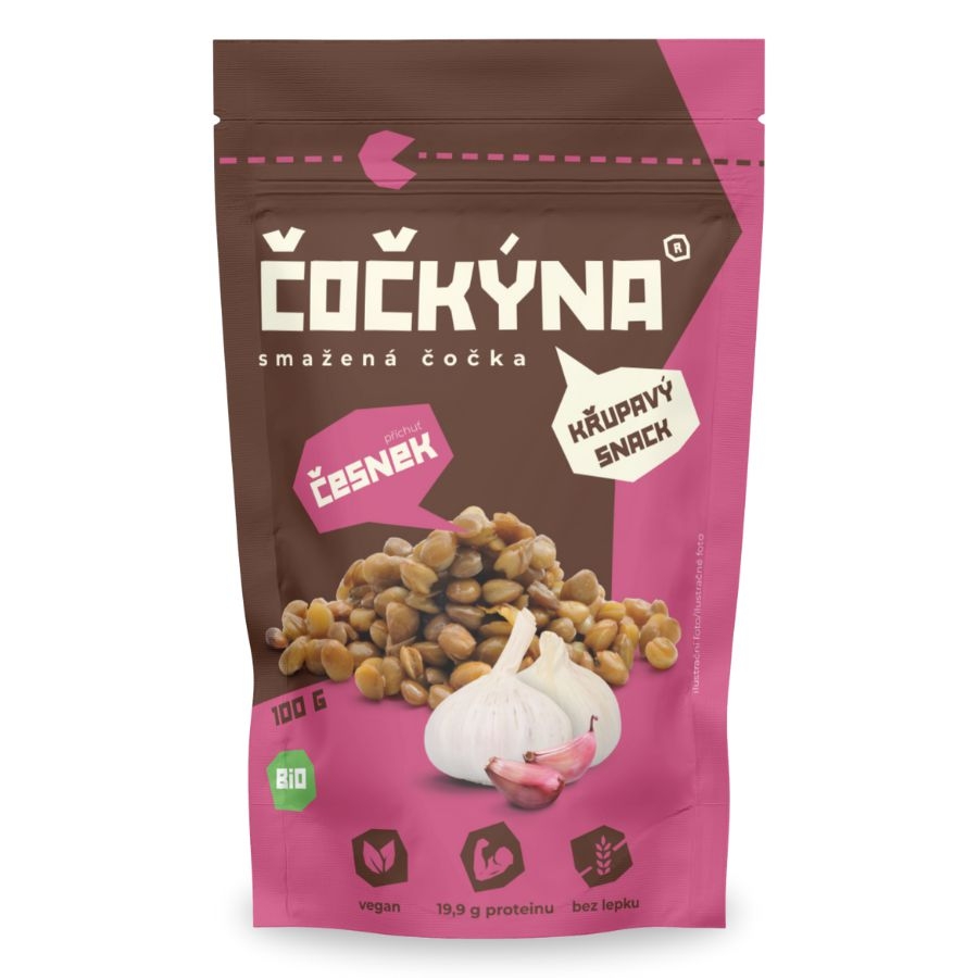 Čočkýna Smažená čočka BIO česnek 100g
