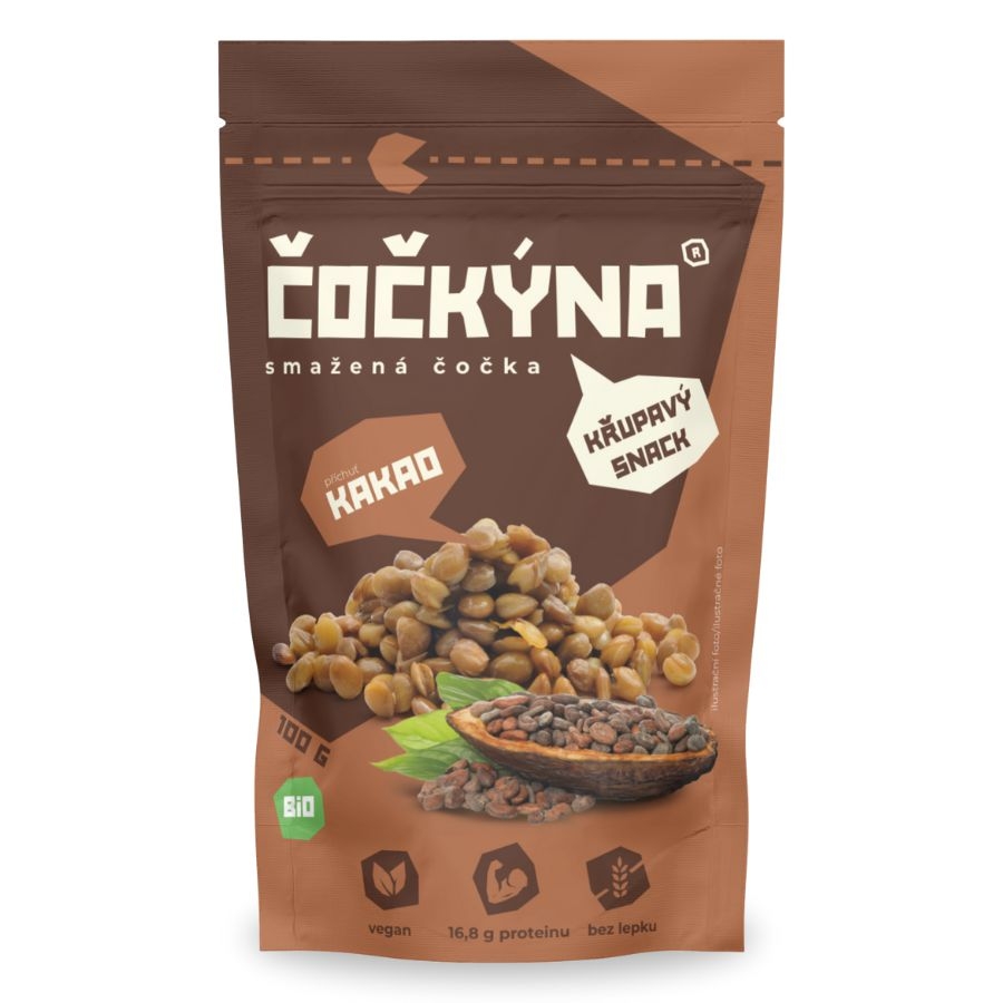 Čočkýna Smažená čočka BIO kakao 100g