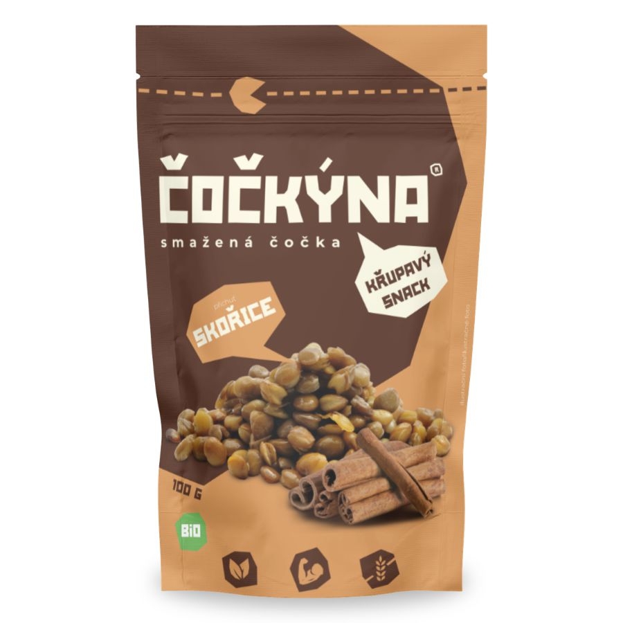 Čočkýna Smažená čočka BIO skořice 100g