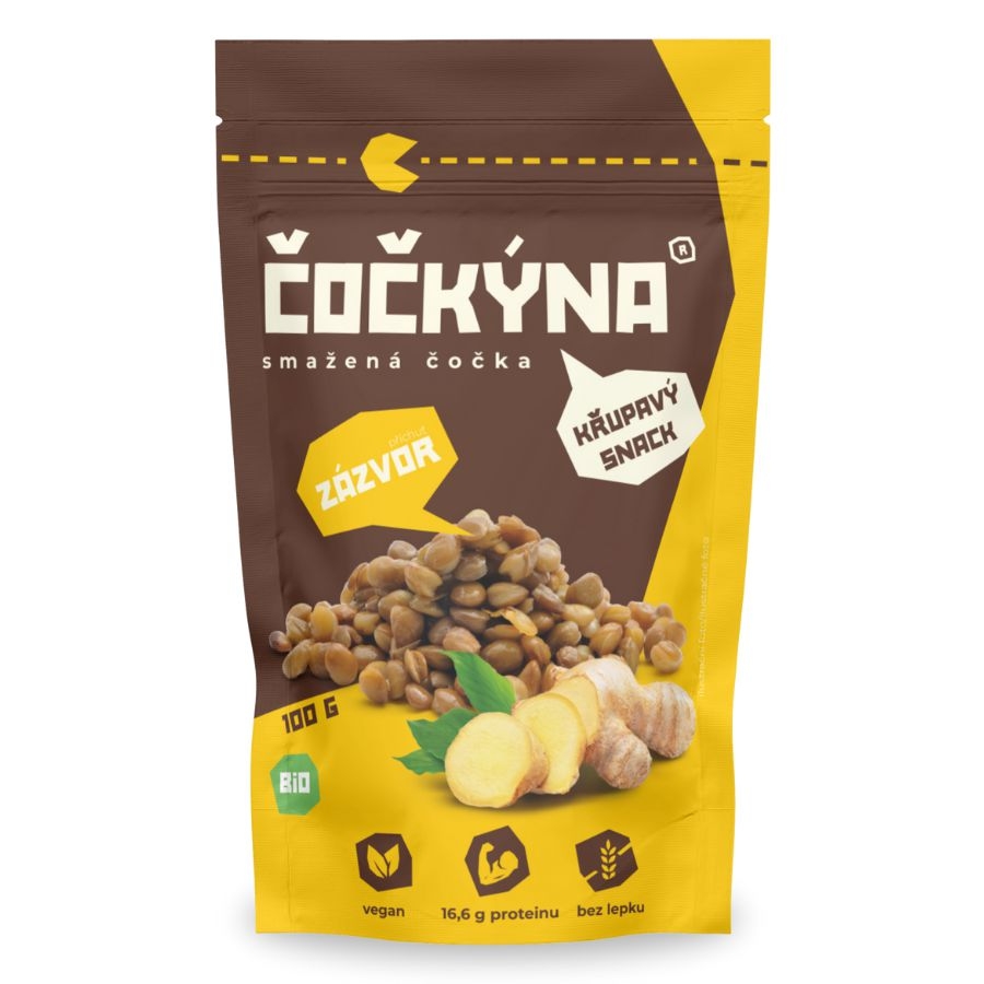 Čočkýna Smažená čočka BIO zázvor 100g