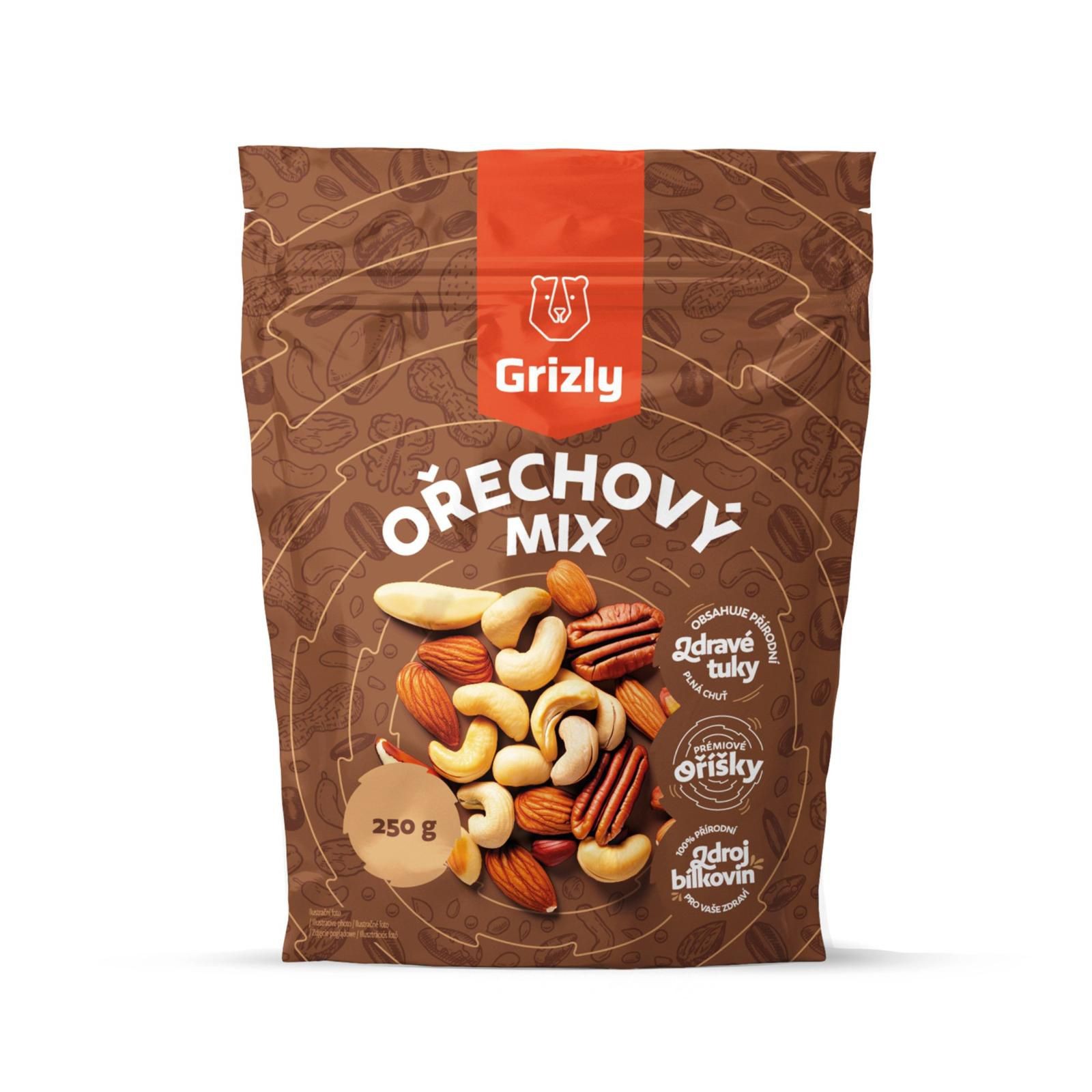 Grizly Ořechový mix 250 g