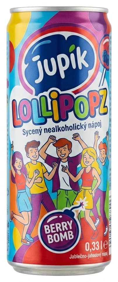 Jupík Lollipopz Sycený nealkoholický nápoj