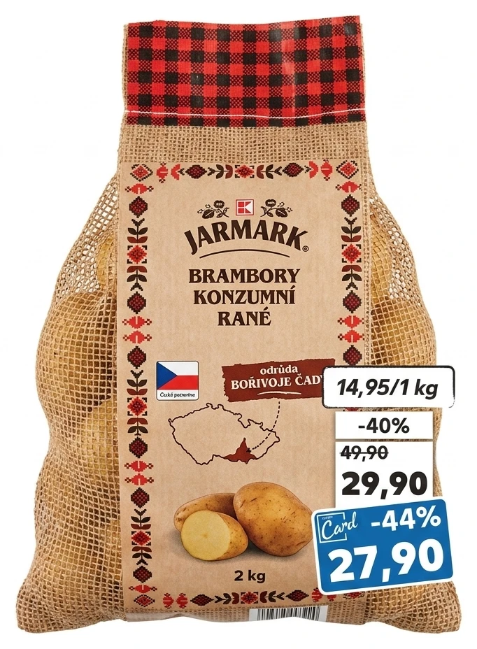 Brambory rané žluté