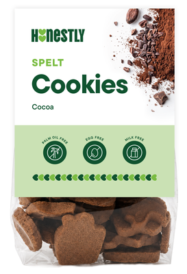 Honestly BIO Spelt Cookies cocoa