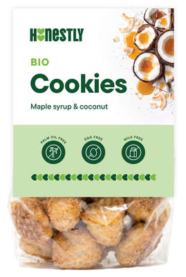 Honestly BIO Cookies maple syrup & cocconut