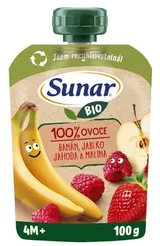 Sunar BIO Banán jablko jahoda malina