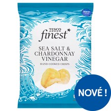 Finest Smažené bramborové lupínky s příchutí chardonnay vinného octa a mořskou solí 150g
