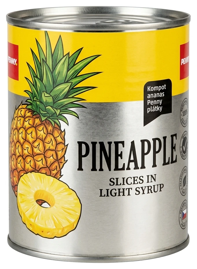 Kompot ananas Penny plátky