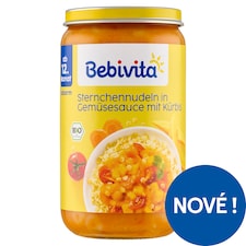 Bebivita Bio těstoviny, dýně a zeleninová omáčka 250g