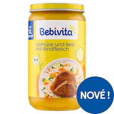 Bebivita Bio zelenina, rýže a hovězí maso 250g