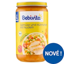 Bebivita Bio zelenina a kuřecí maso s nudlemi 250g