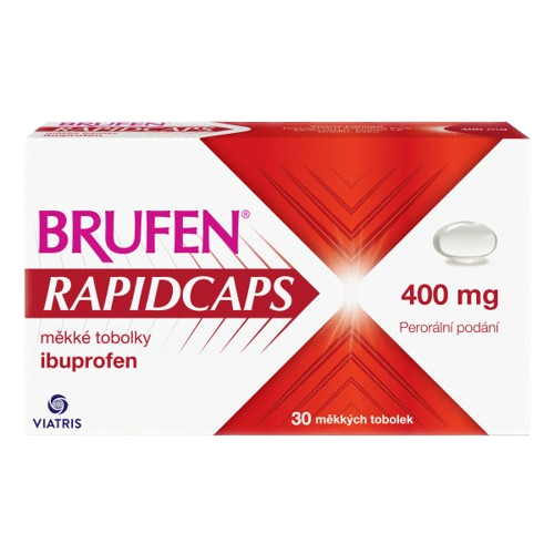 BRUFEN RAPIDCAPS 400MG Měkká tobolka 30