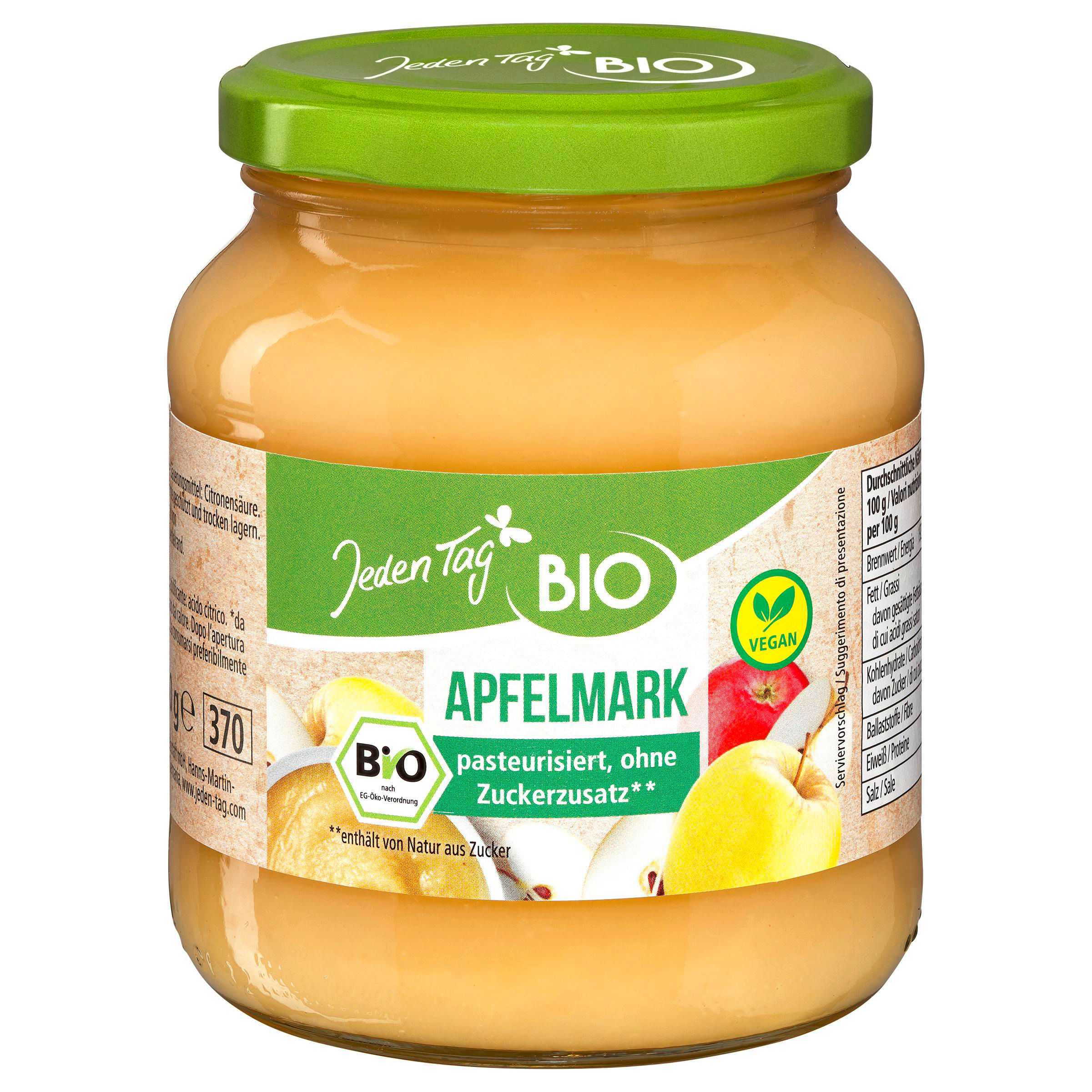 Jeden Tag bio jablečné pyré 370ml