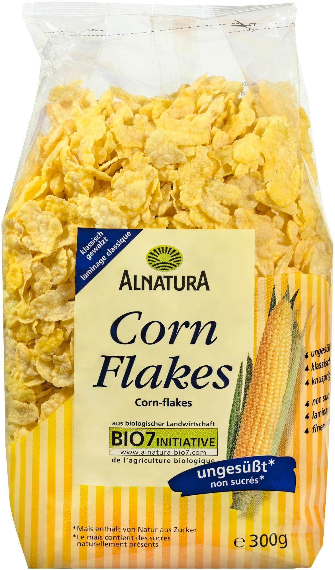 Alnatura BIO Cornflakes neslazené 300g