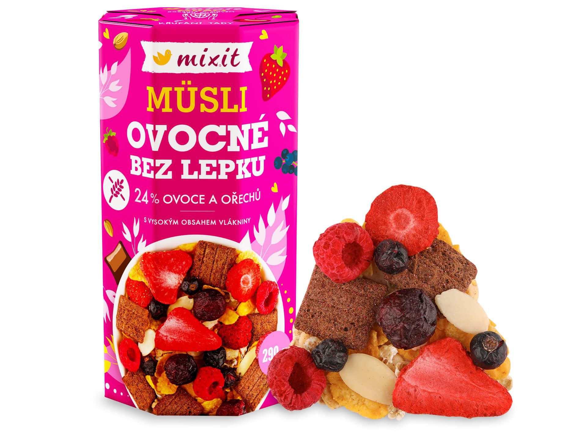 Mixit - Ovocné müsli bez lepku, 290g