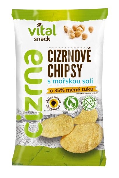Cizrnové chipsy s mořskou solí 65g