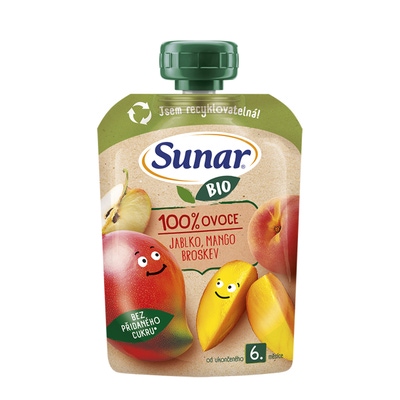 Sunar BIO Jablko mango broskev