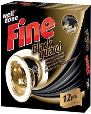 Well Done Fine Black Guard prací ubrousky