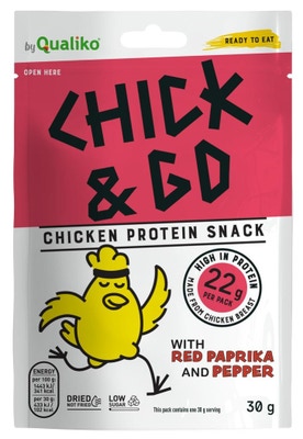 Chick&Go Sušené plátky z kuřecího masa s paprikou a pepřem