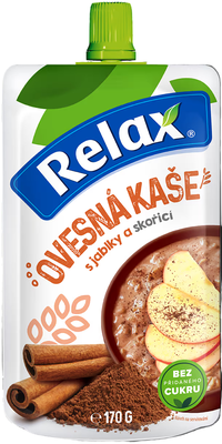 Relax Ovesná kaše s jablky a skořicí