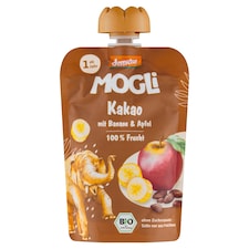 Mogli Bio kakaová kapsička s jablkem a banánem 100g