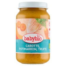 Babybio Bio menu mrkev a dýně se pstruhem 200g