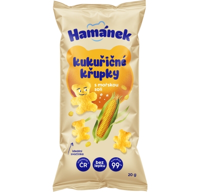 Hamánek Kukuřičné křupky, mořská sůl