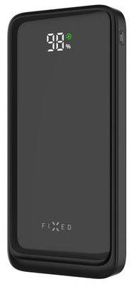 FIXED Powerbanka Zen2 10 s LCD displejem a výstupem PD 20W, 10 000 mAh, černá