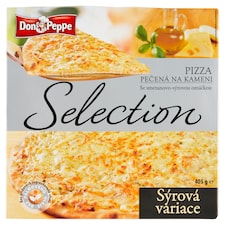 Don Peppe Selection Pizza pečená na kameni sýrová variace 405g