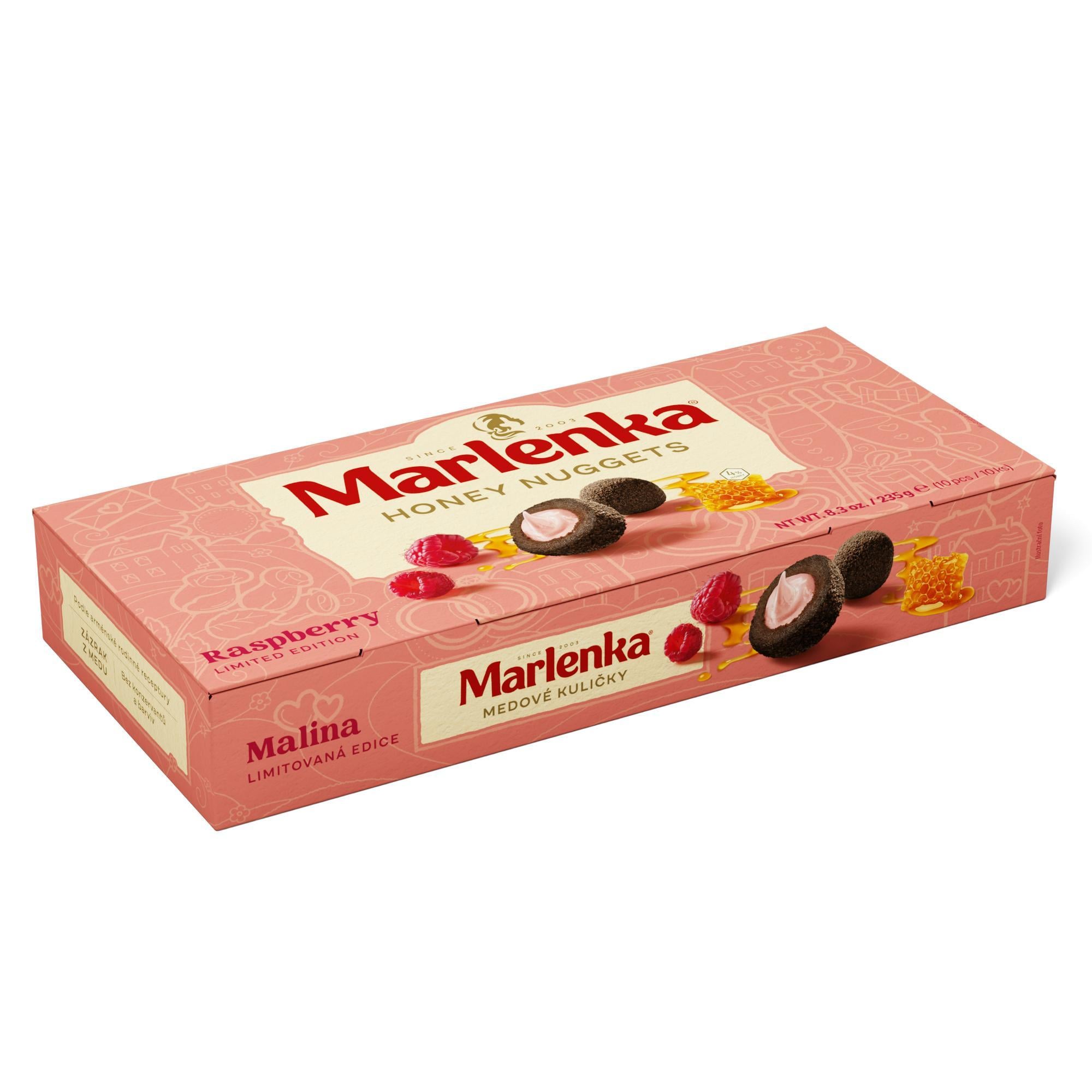 Marlenka Malinové medové kuličky