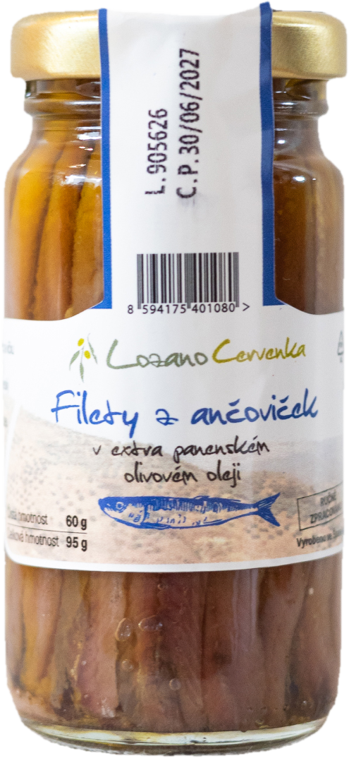 Lozano Červenka Filety z ančoviček v extra panenském olivovém oleji