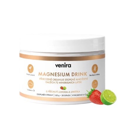 Venira Magnesium drink jahoda+limetka 120g