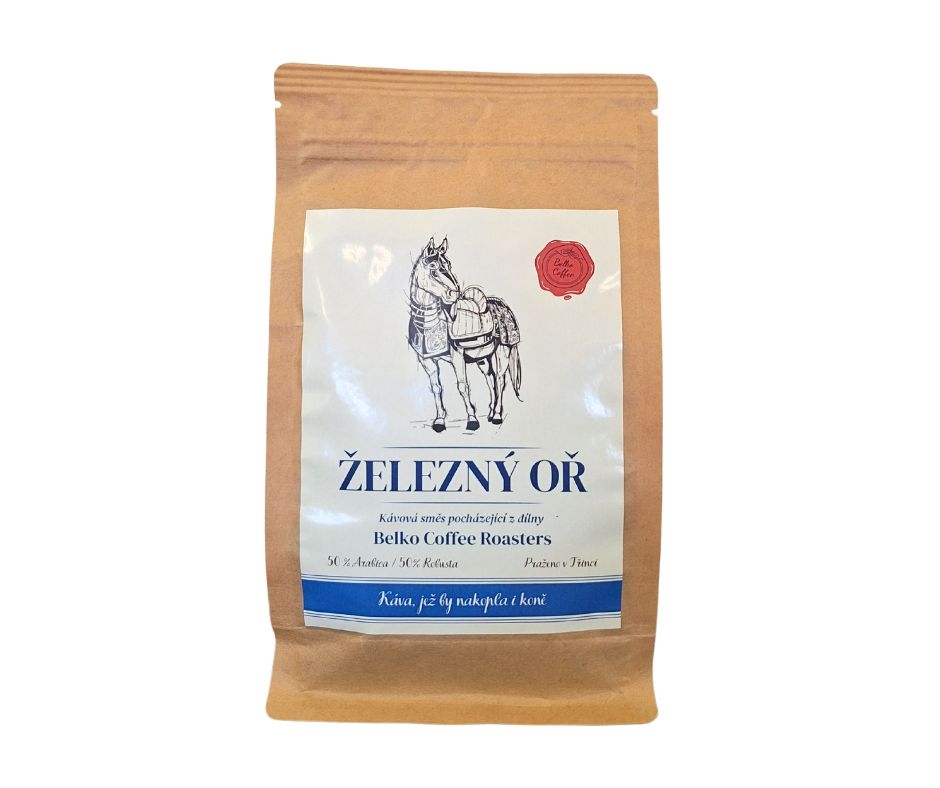 Belko Coffee Železný oř zrnková káva 250g
