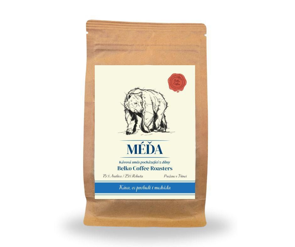 Belko coffee Méďa 250g zrnková káva 250g