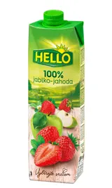 HELLO 100% jablko jahoda 1 l TPP