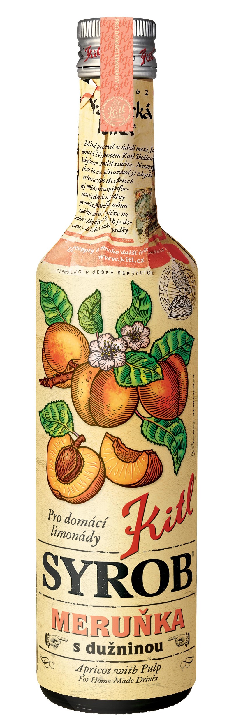 Kitl Syrob Meruňka s dužninou 500 ml
