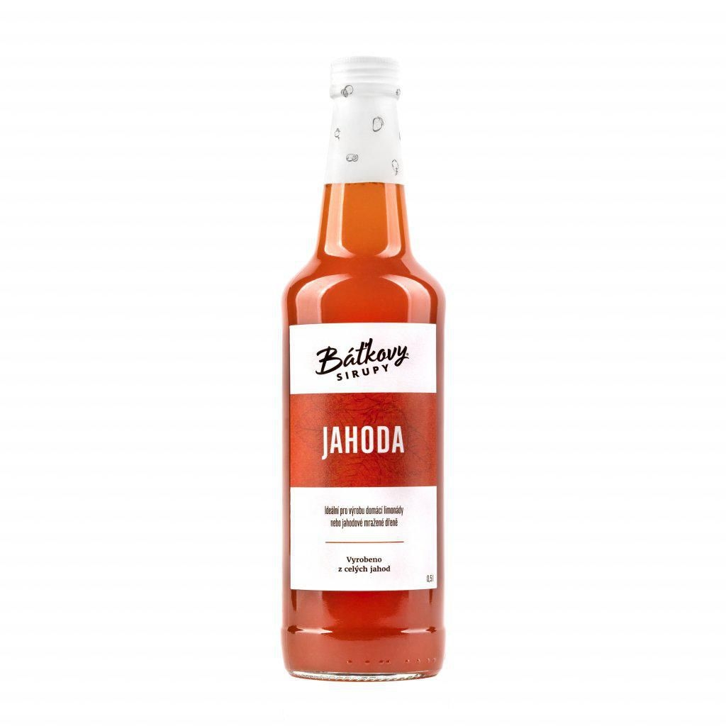 Báťkův Jahodový Sirup 0,5l