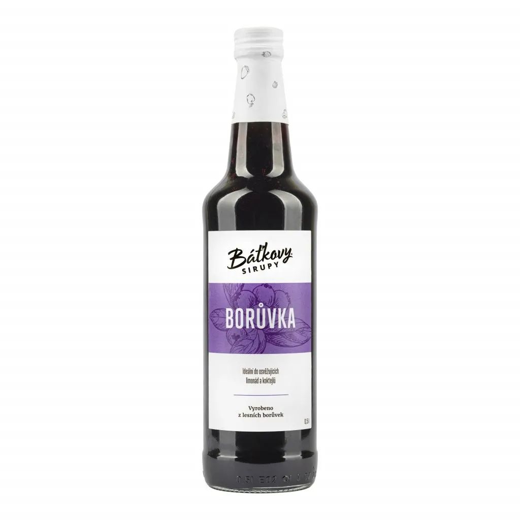 Báťkův Borůvkový Sirup 0,5l