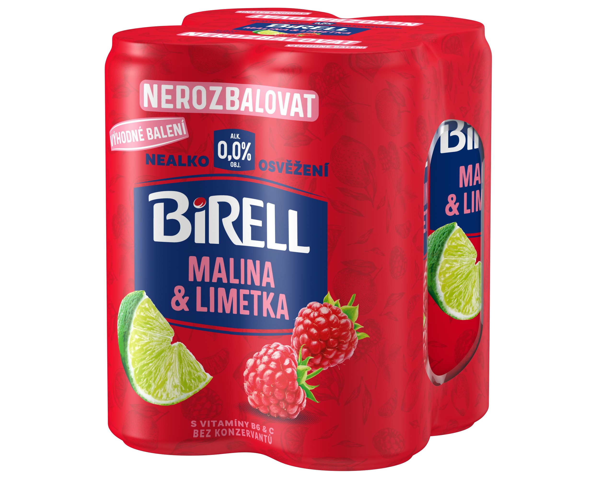 Birell Malina & Limetka 4 x 0,33 l