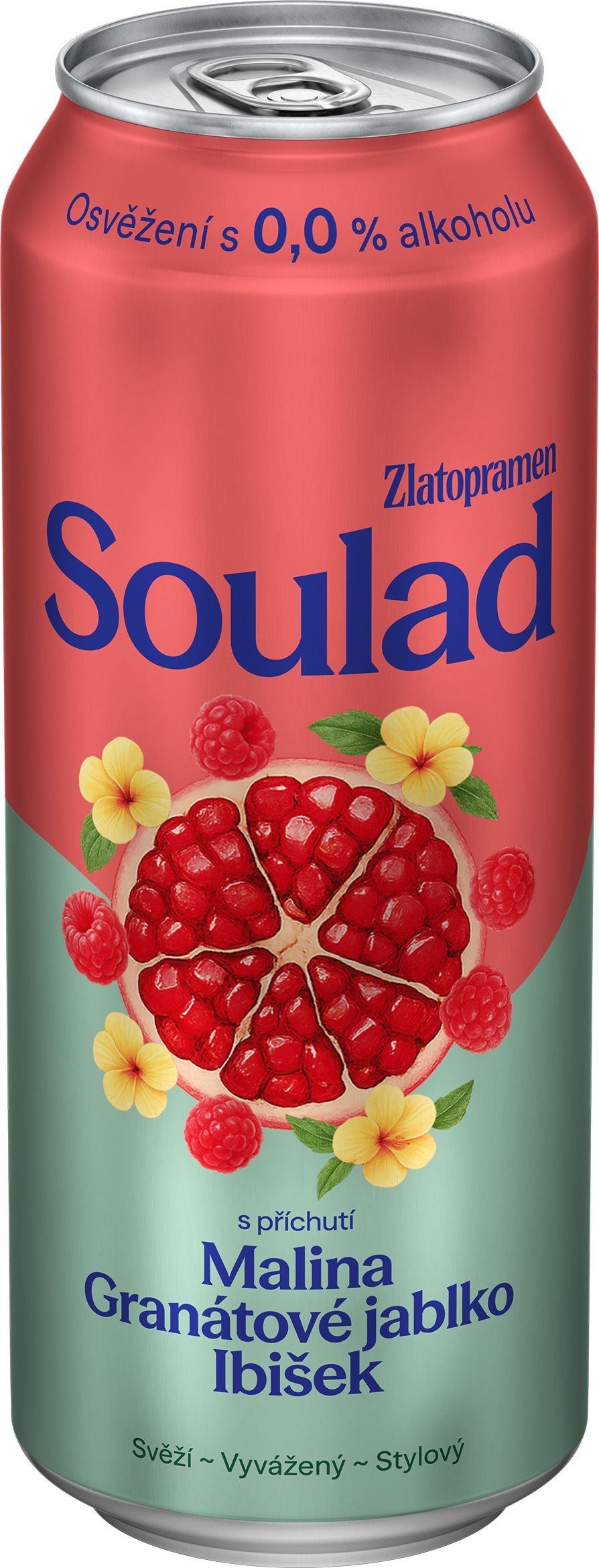 Zlatopramen Soulad 0,0 malina granátové jablko ibišek
