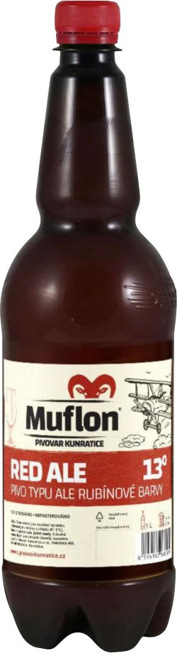 Muflon Red Ale Pet 13° pivo 1 l