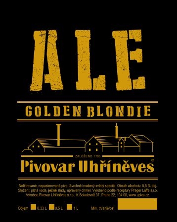 Pivovar Uhříněves Ale 13% 0,75 l sklo