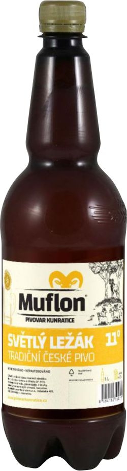 Muflon 11°° Světlý ležák pivo 1 l