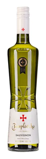 Templářské sklepy Sauvignon jakostní víno s přívlastkem pozdní sběr bílé suché víno 0,75l