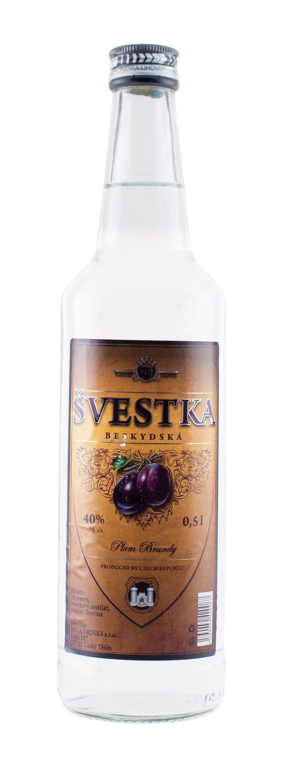 Beskydská Švestka 0,5L 40%