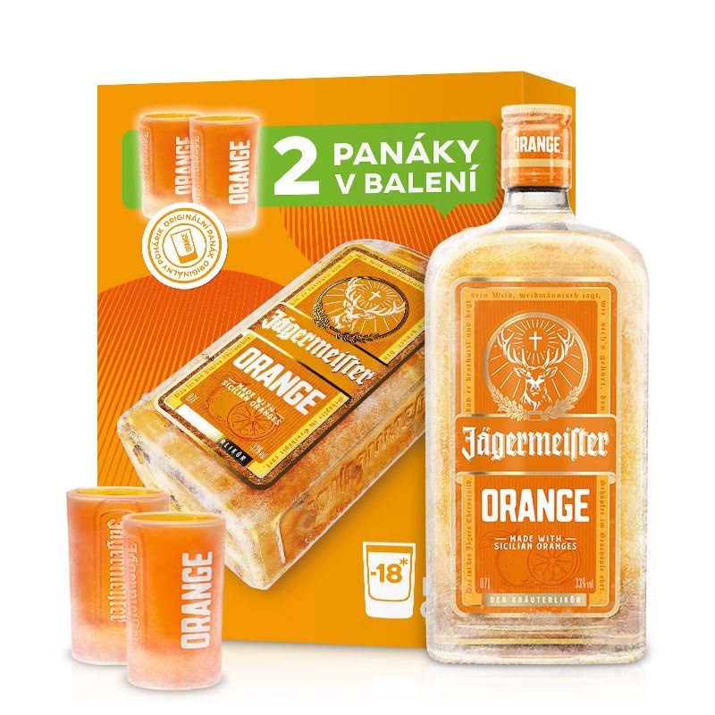 Jägermeister Orange 0,7l + 2 panáky