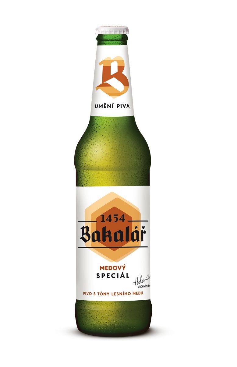 Bakalář Medový speciál pivo 0,5 l